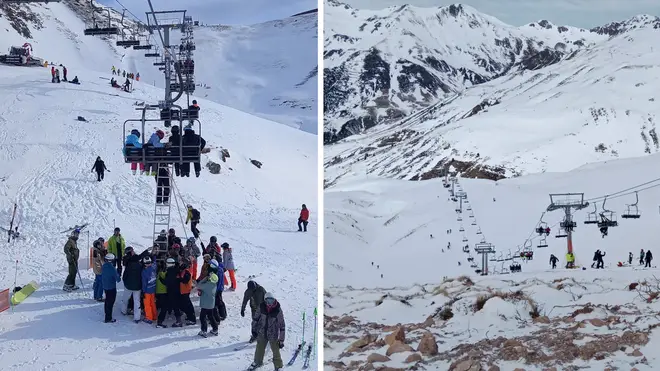 Spain ski lift accident